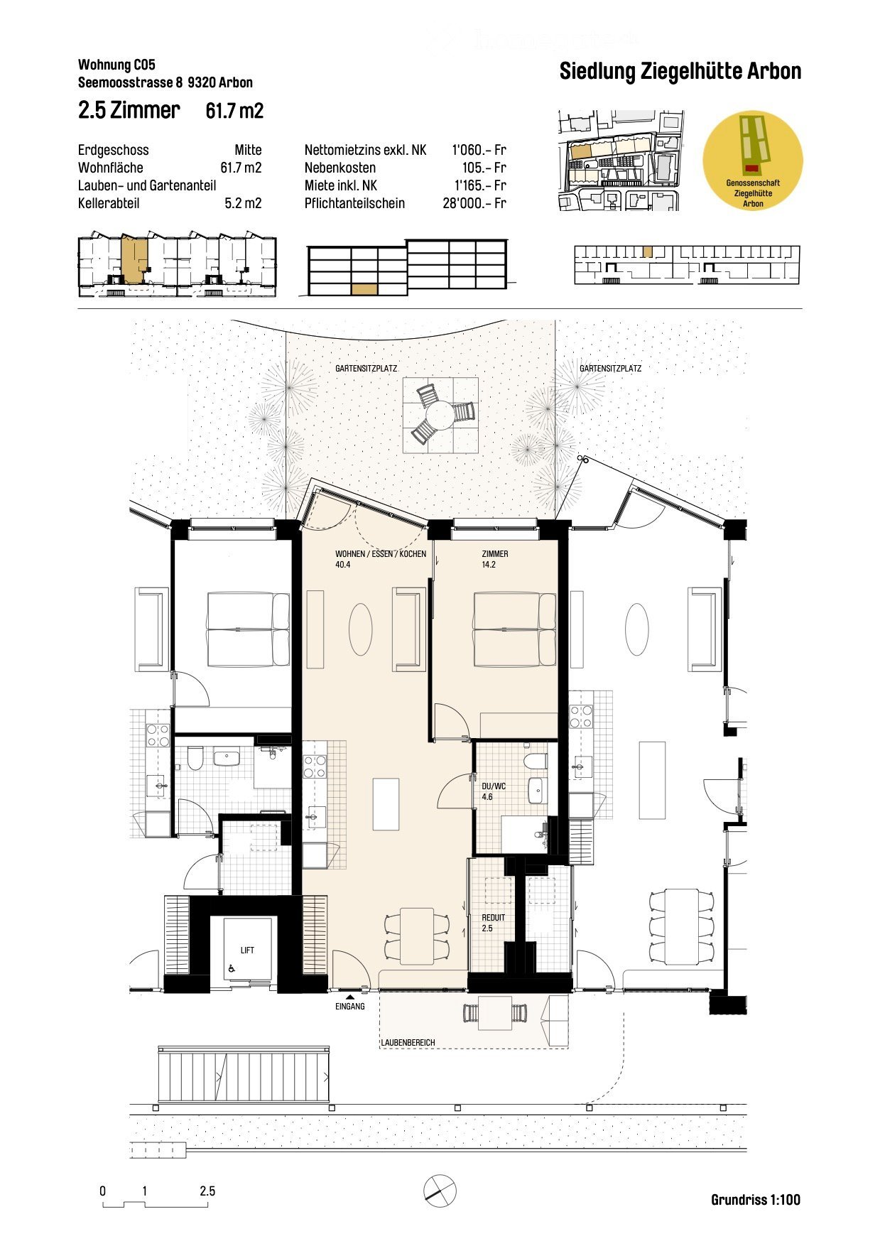 Erstbezug 2.5-Zimmer-Genossenschafts-Wohnungen in Arbon in unmittelbarer Nähe zum See - Bild 10