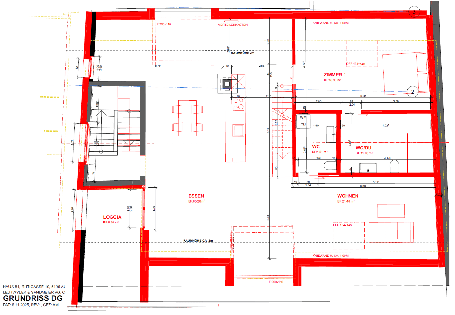 Moderne 4.5-Zimmer-Dachwohnung mit Cheminée in Auenstein - Bild 13