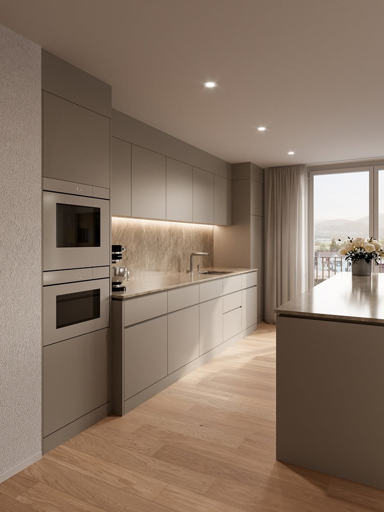 Neubauprojekt HIROKI: 2.5-Zimmer-Attikawohnung - HIROKI Luxury Rentals