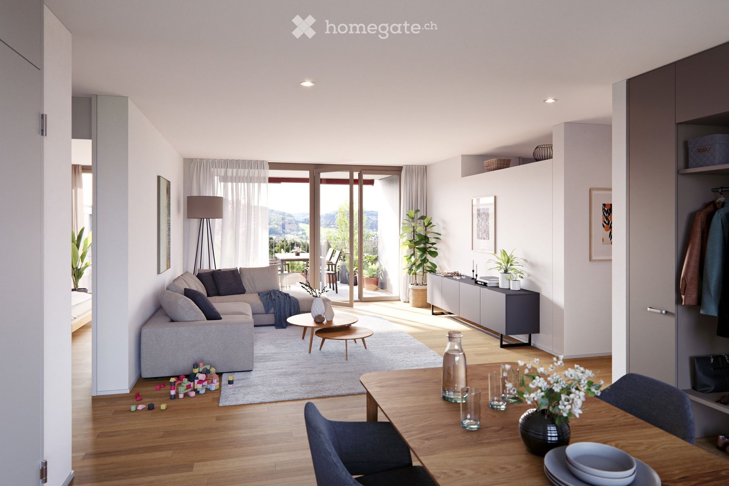 Wohnen an unverbaubarer, sonniger Lage mit Aussicht! - Bild 2