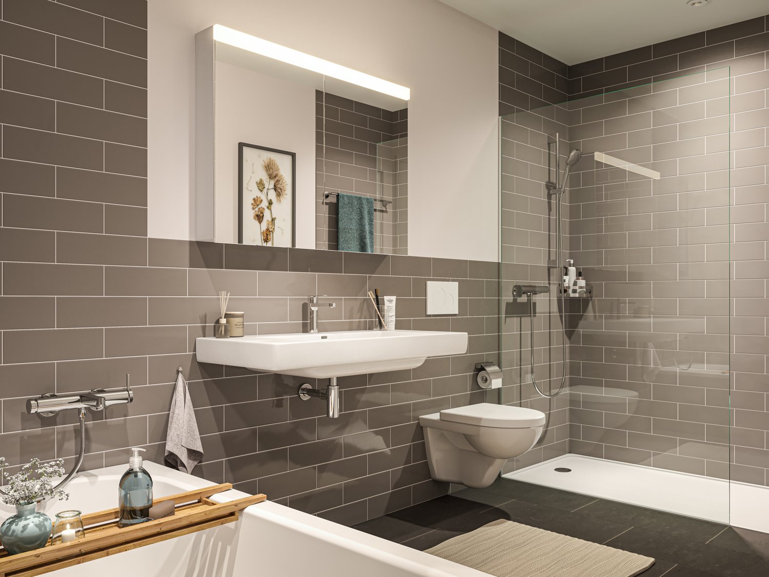 Tivoli Garten in Spreitenbach - Viel mehr als gewohnt - Visualisierung Terra Badezimmer