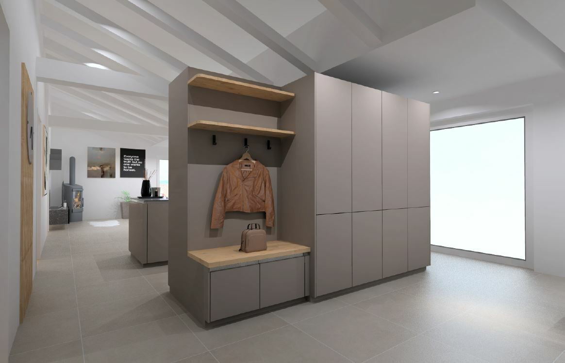 E X K L U S I V  W O H N E N   M I T  S E E B L I C K - Eingangsbereich Attika