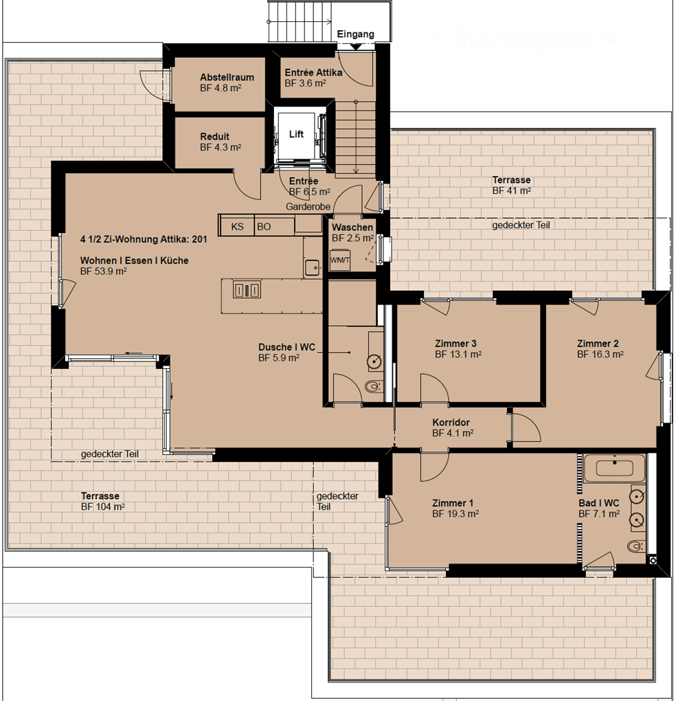 Luxus über dem See: 4.5-Zi. Neubau-Attika, Privatlift, Klimatisierung, Smart Home & edles Design - Bild 11