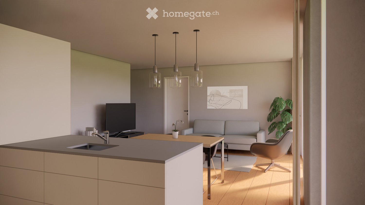 Moderne 3.5-Zimmer-Wohnung an ruhiger Lage in Uznach - Bild 2