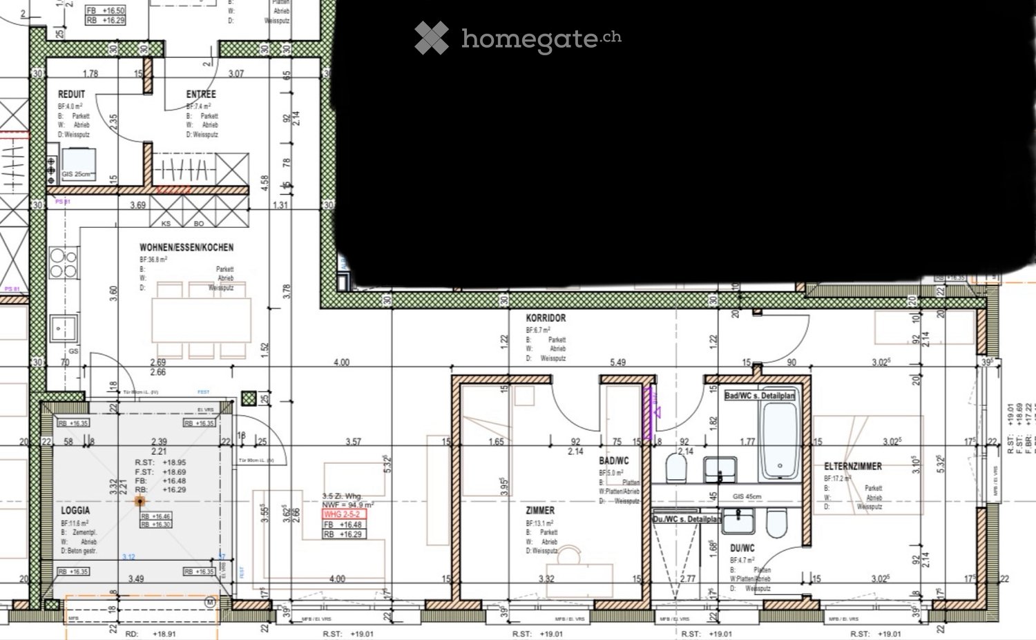 3.5 Zimmer Wohnung in St. Margrethen - Bild 2