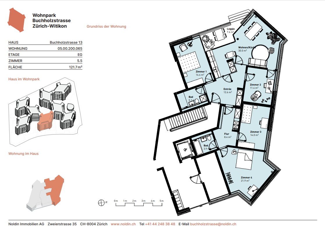 Erstvermietung Neubau: 5.5-Zimmer Wohnung im Wohnpark Buchholzstrasse - Bild 13