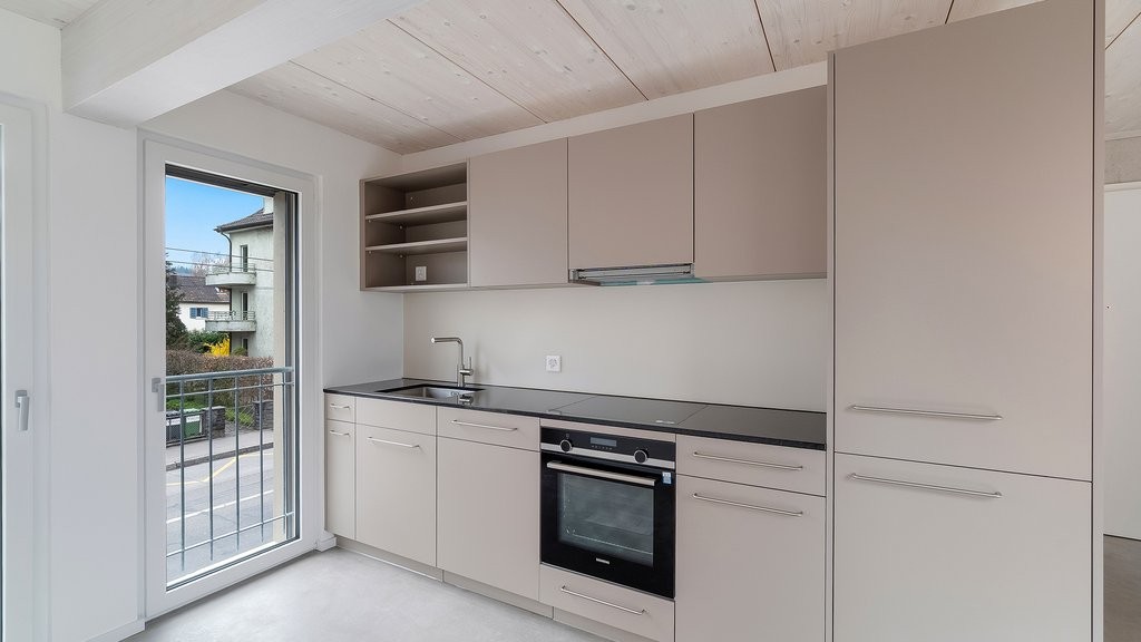 Ihr neuer Lebensraum: modern, grün, vernetzt - Küche (Musterbild, noch in Bau)