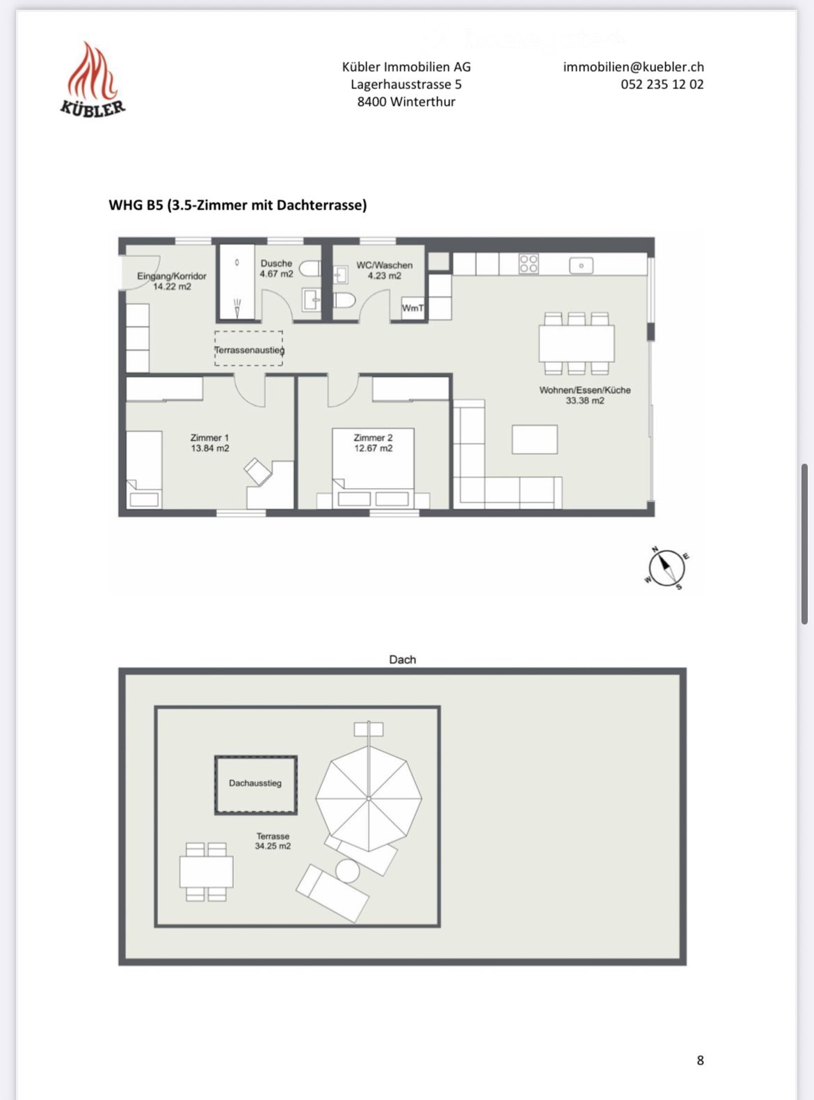 Moderne 3.5-Zimmer-Neubau-Wohnung mit Balkon in Winterthur - Bild 5