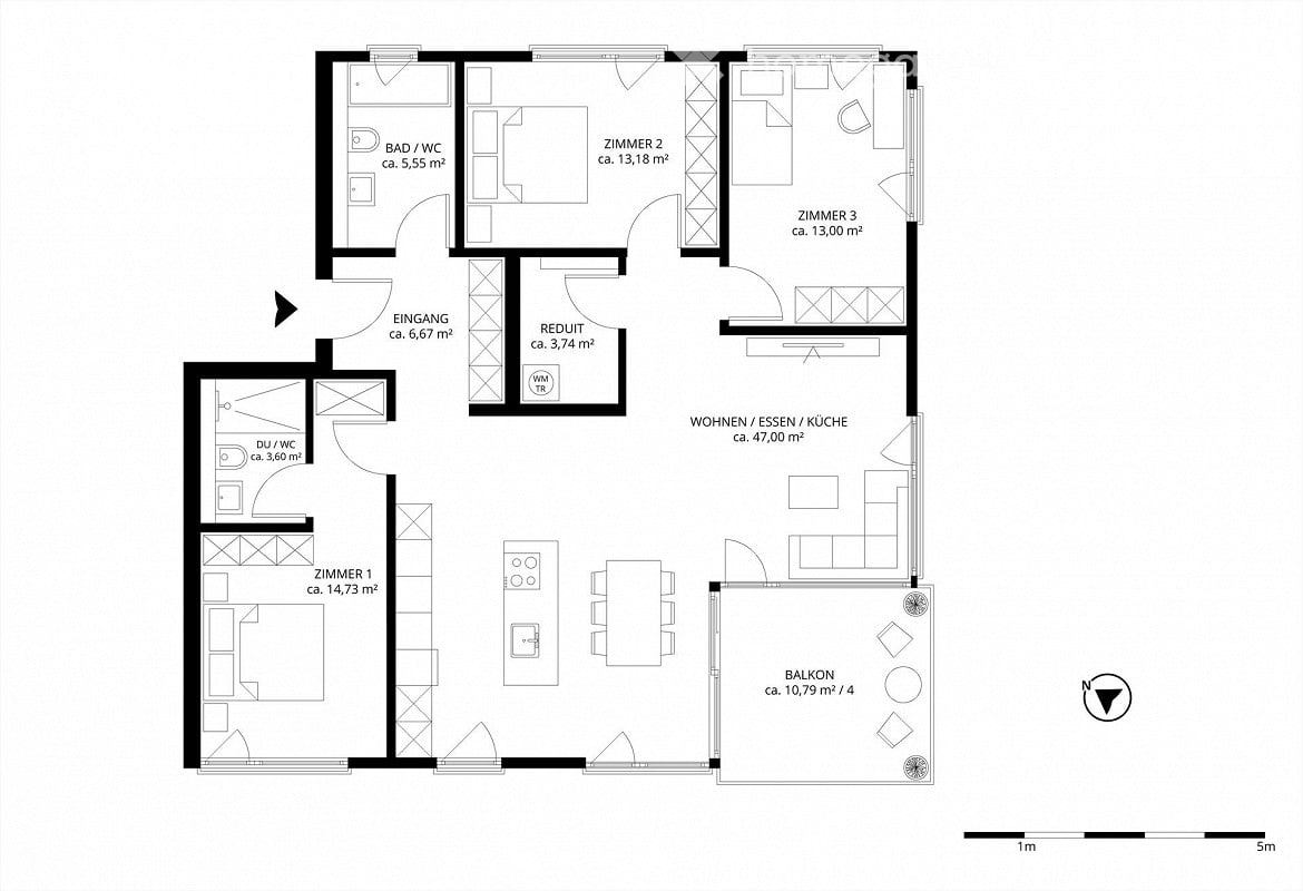 Schöne Neubauwohnung im Eigentumsstandard (2. OG) - Bild 13