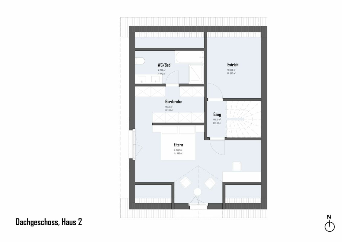 Haus 1 / 7.5 Zimmer Einfamilienhaus am Bach - Bild 12