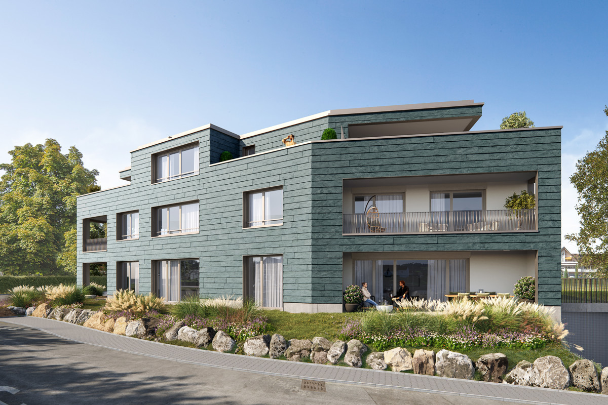 Moderne 4.5-Zimmer-Neubau-Wohnung mit Seenähe in Wilen bei Wollerau - Bild 1
