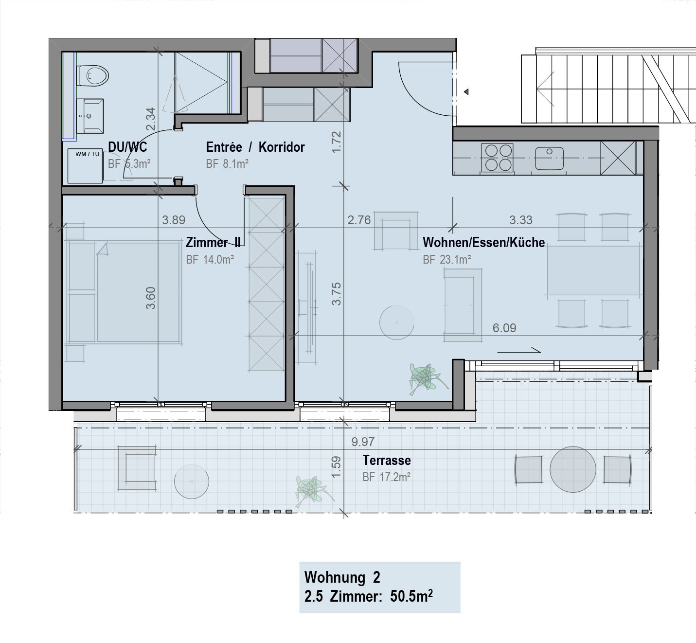 Moderne 2.5-Zimmer-Neubau-Wohnung in Kerzers - Bild 3