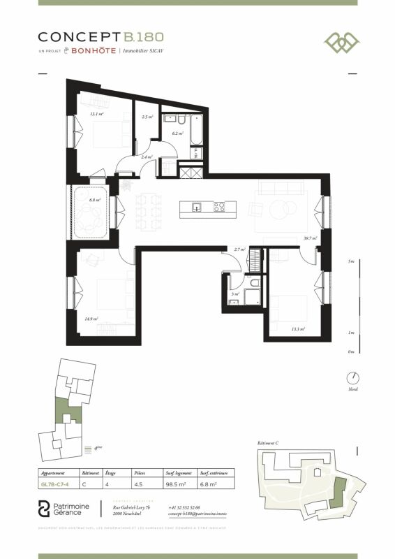 Découvrez Concept B.180 à Neuchâtel - Logement de 4.5 pièces - Bild 6