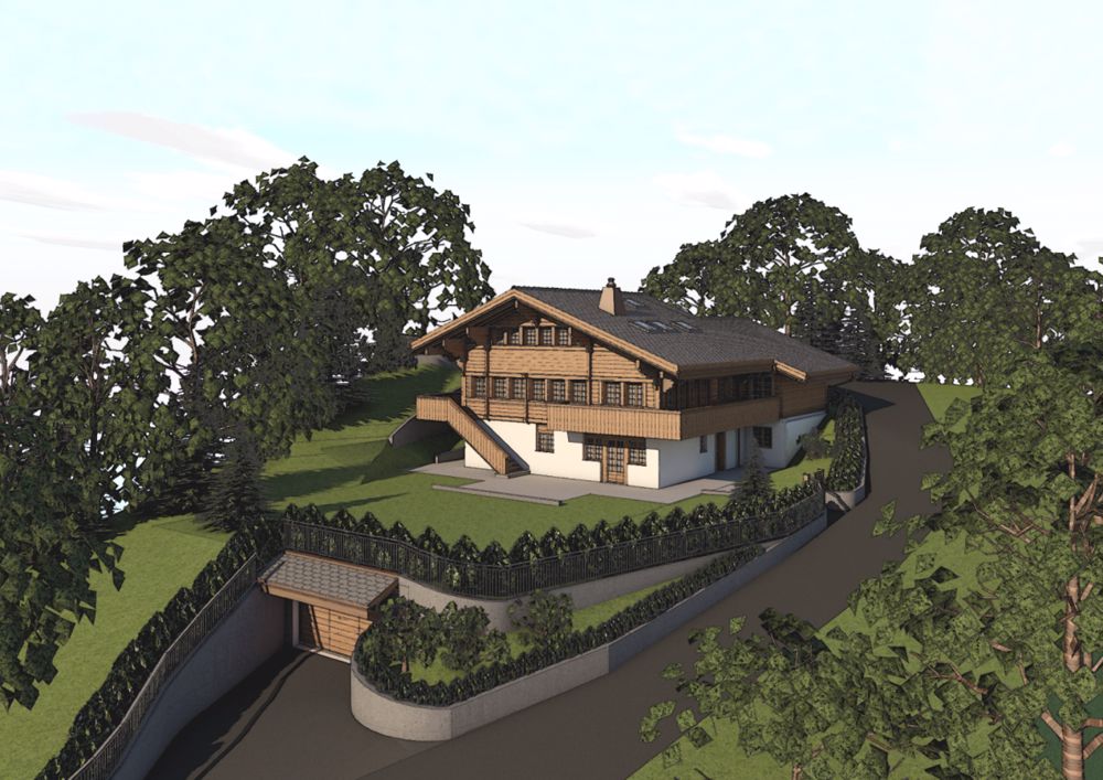 NEUBAU/NEW BUILD IN ROUGEMONT - Bild 2
