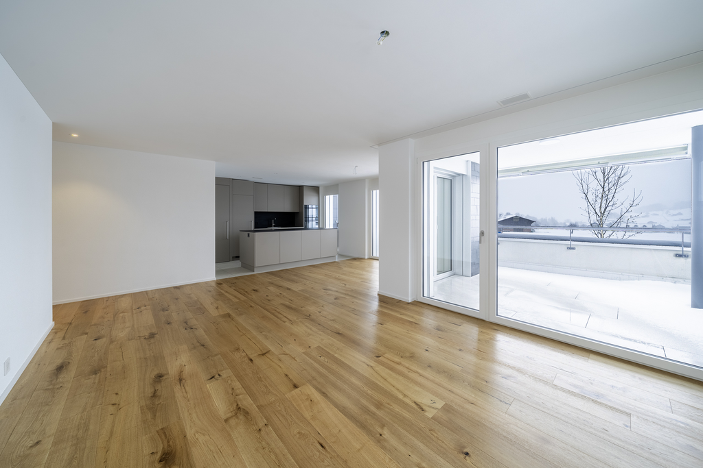 . - Blick zur Küche