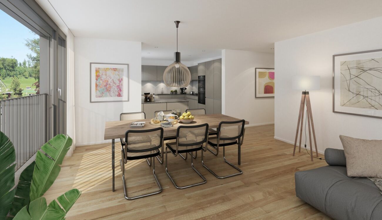 Moderne Neubauwohnungen in Fahrwangen - ruhig gelegen + zentrumsnah - Visualisierung Obergeschoss