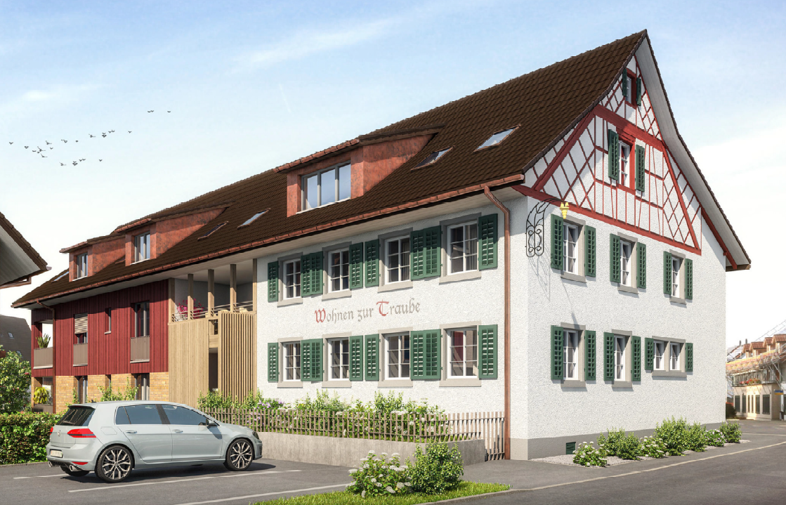 Spezielle Dachwohnung mit grosser Loggia und zusätzlichem grossem Estrich - Bild 1