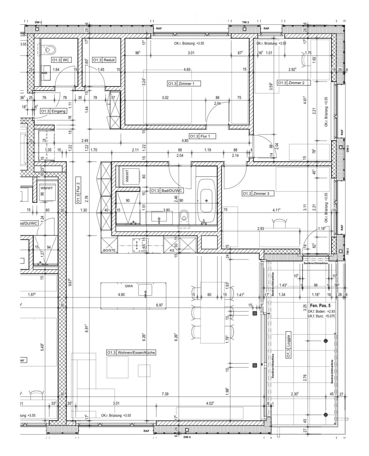 Moderne helle 4.5-Zimmer-Wohnung in Sattel mit Minergie-Standard - Bild 4