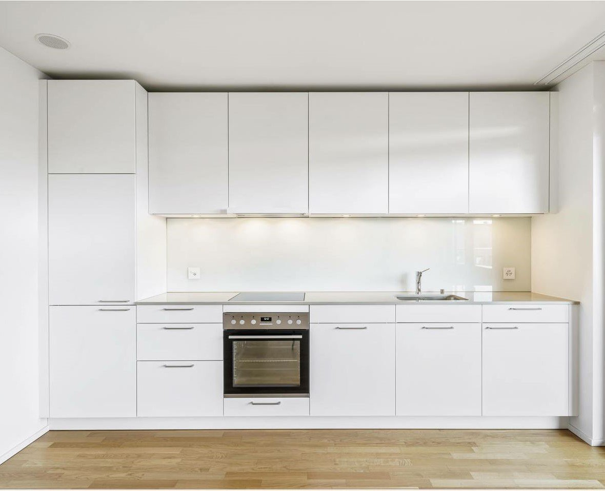 Wohlfühloase mit Loggia im lebendigen Quartier Baleo Erlenmatt - Küche