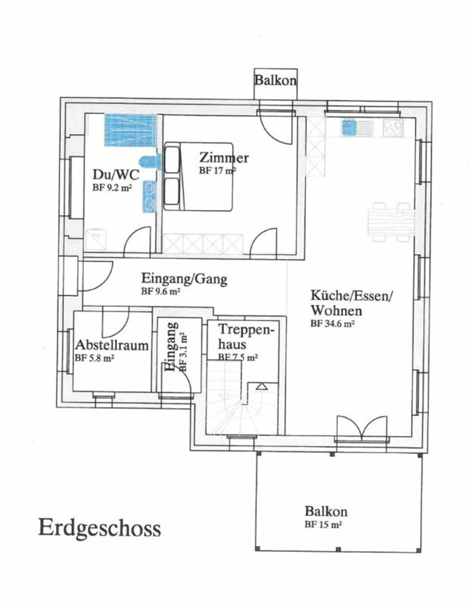 Grossflächige 2.5 Zimmer-Wohnung, steuergünstig gelegen - Bild 5