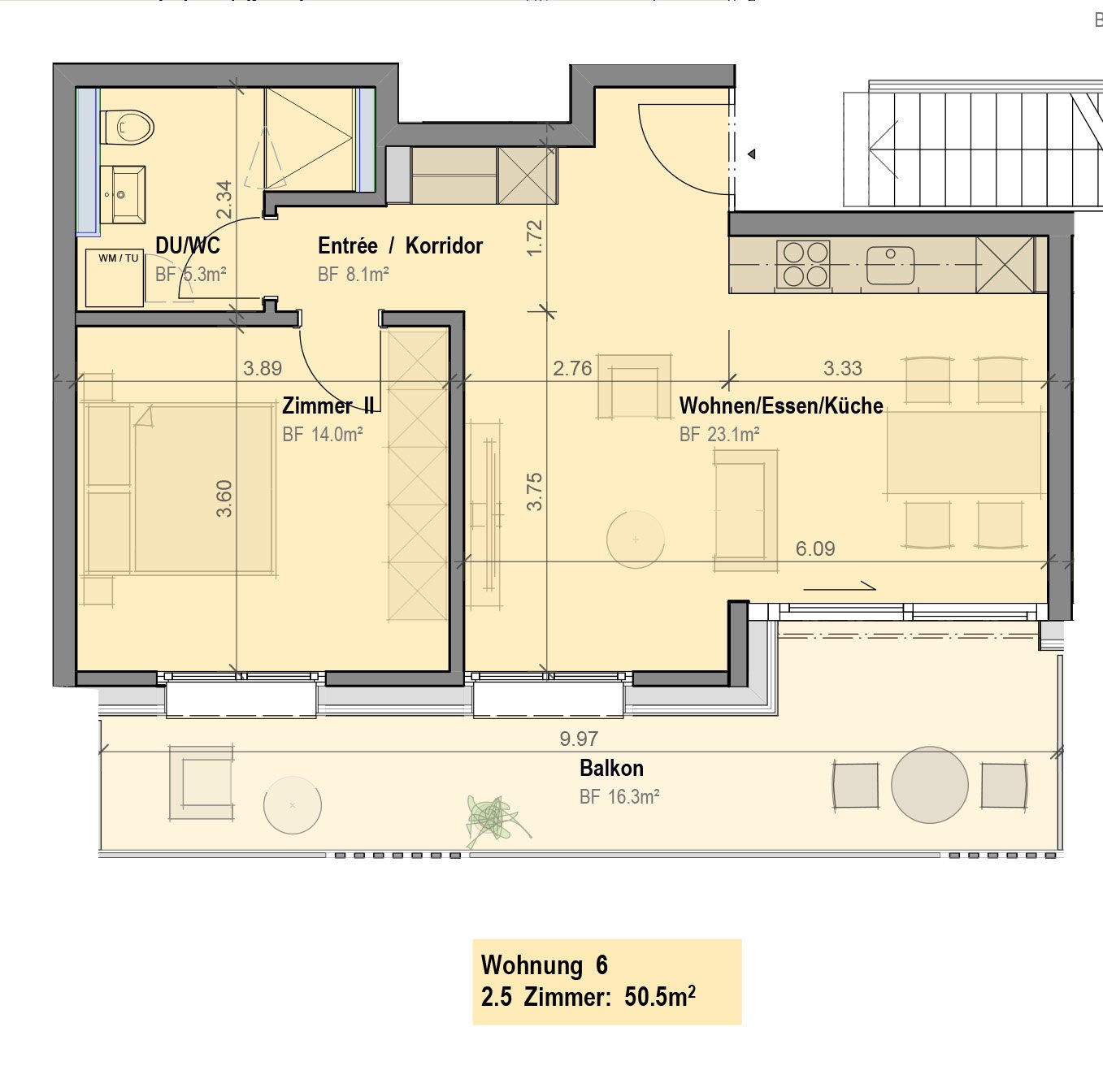 Moderne 2.5-Zimmer-Neubau-Wohnung in Kerzers - Bild 5