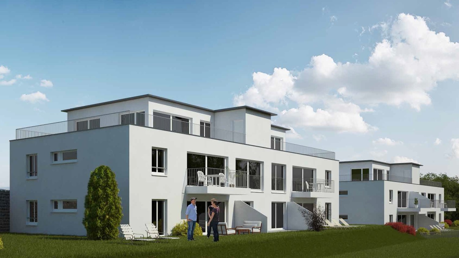 Moderne 2.5-Zimmer-Wohnung mit grosser Sonnenterrasse - Bild 1