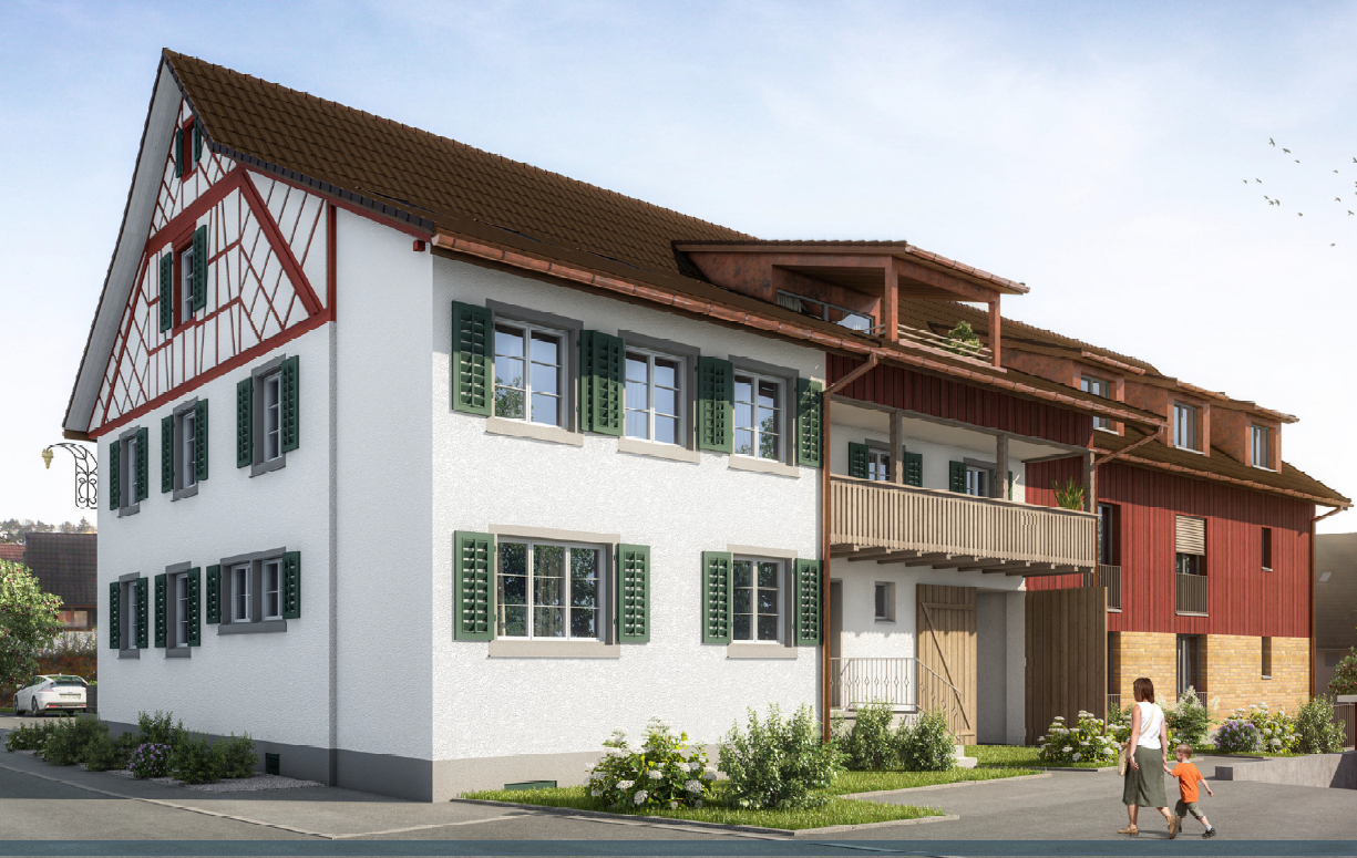 Spezielle Dachwohnung mit grosser Loggia und zusätzlichem grossem Estrich - Bild 2