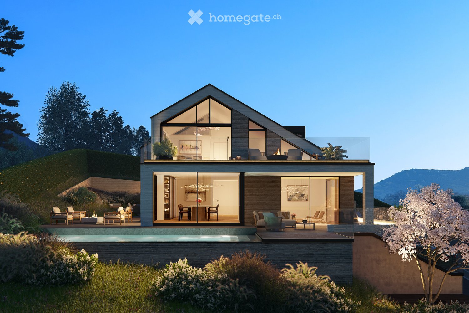 Villa in Kastanienbaum – an bester Lage mit Panoramablick auf See und Alpen - Bild 4