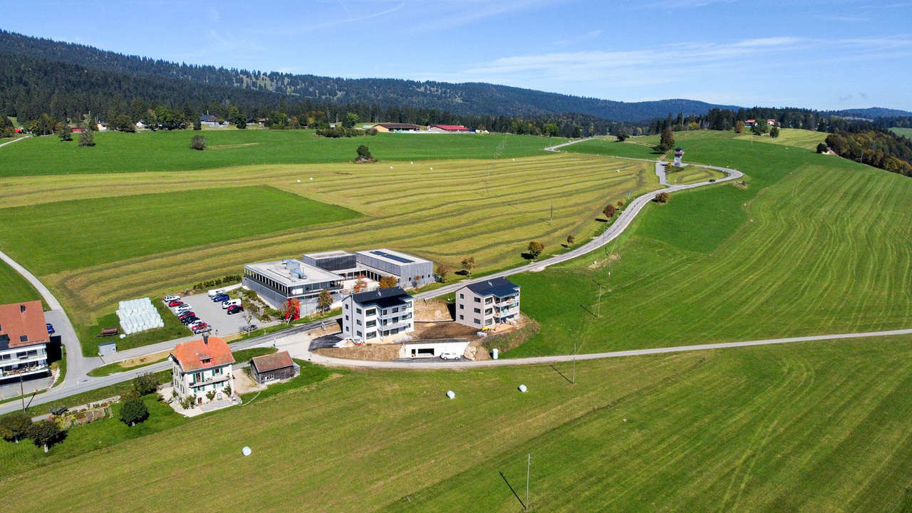Appt neuf de 2.5 pces - 1er étage Magnifique vue sur les Alpes - Vue aérienne