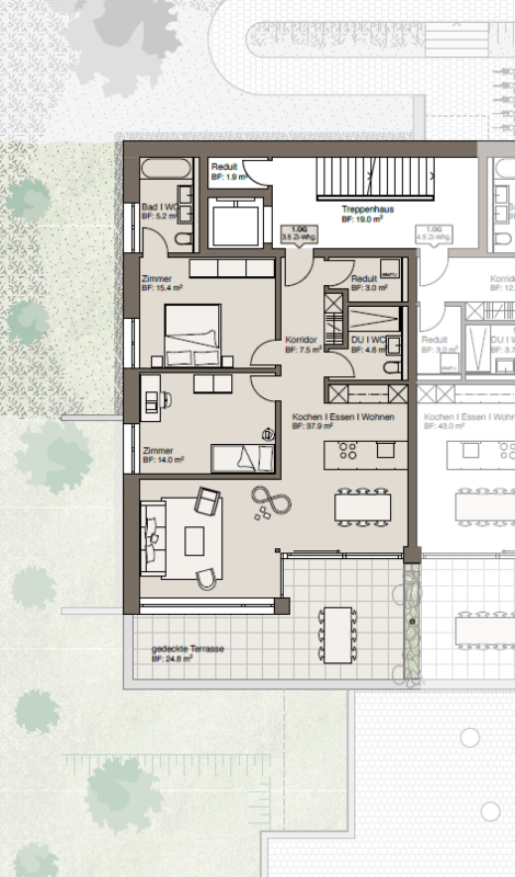 3.5 Zimmer Traumwohnung mit Terrasse - Bild 5