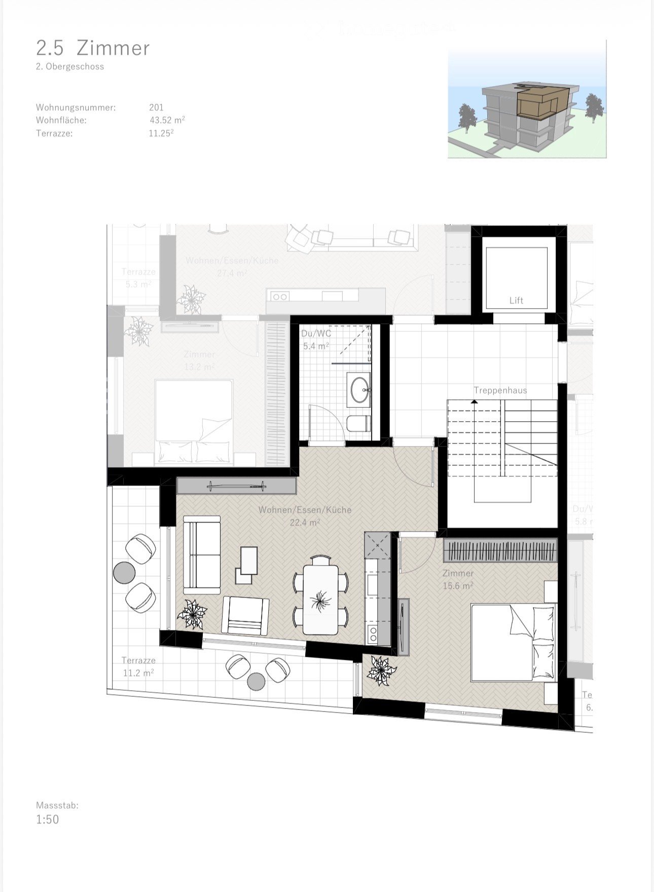 Erstbezug – Helle 2.5-Zimmer-Neubauwohnung mit sonnigem Balkon - Bild 8