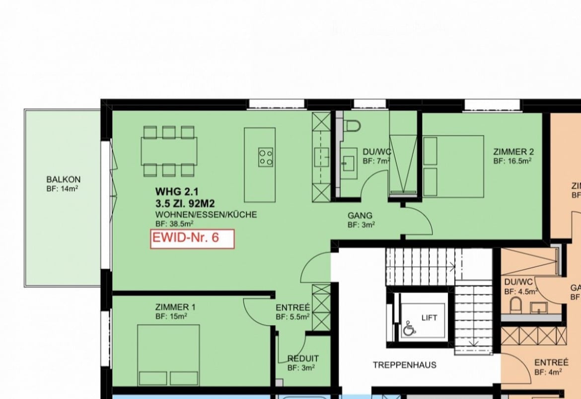 Nachmieter für moderne 3.5-Zimmer-Wohnung mit Balkon in Siebnen - Bild 3