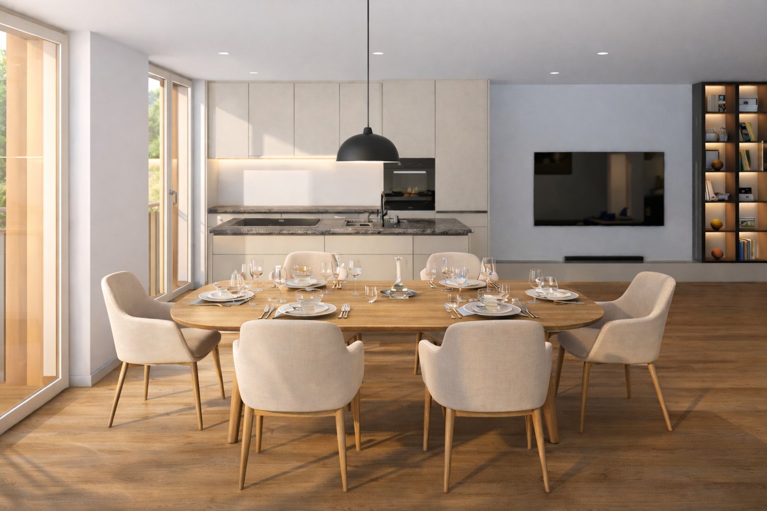 4.5-Zimmer-Neubauwohnung im Projekt "Am Rütenenweg" in Feuerthalen - Küche 2