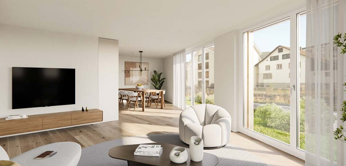 Moderne 4.5-Zimmer-Neubau-Wohnung mit Seenähe in Wilen bei Wollerau - Bild 2