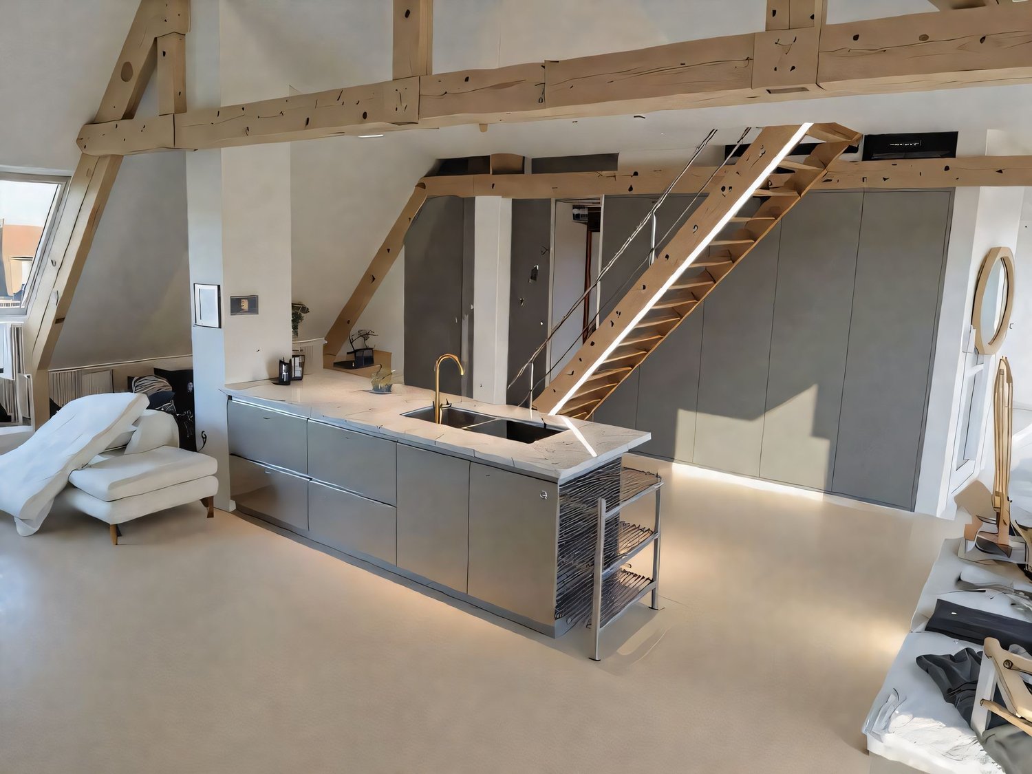 Moderne 4.5-Zimmer-Dachwohnung mit Cheminée in Auenstein - Bild 3