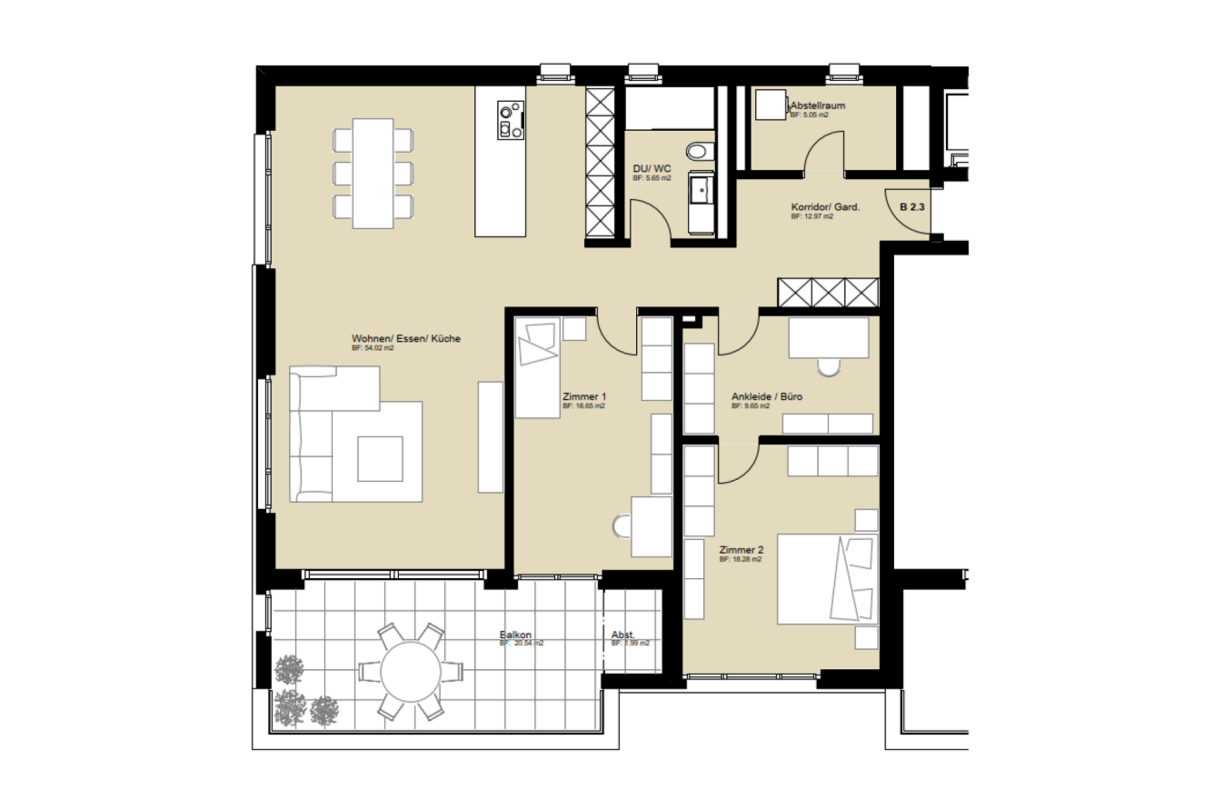Neubau 3.5-Zimmerwohnung 1. OG (Baujahr 2025) - Bild 7