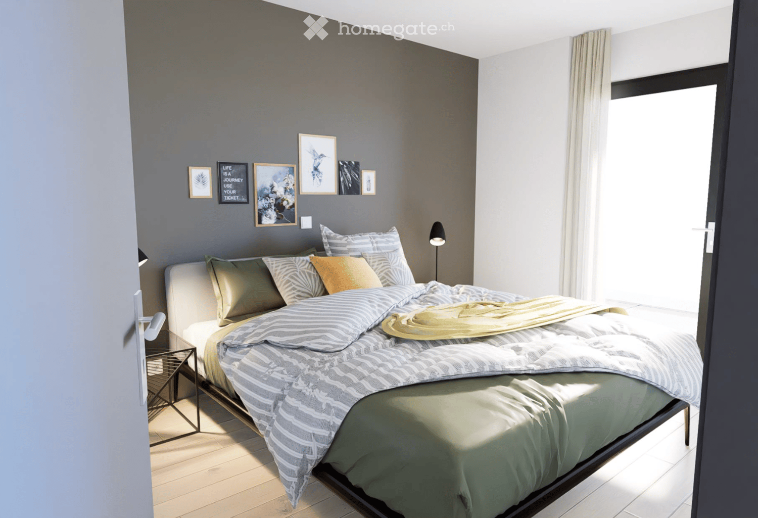 2,5 pièces avec balcon et partiellement meublé - Bild 5