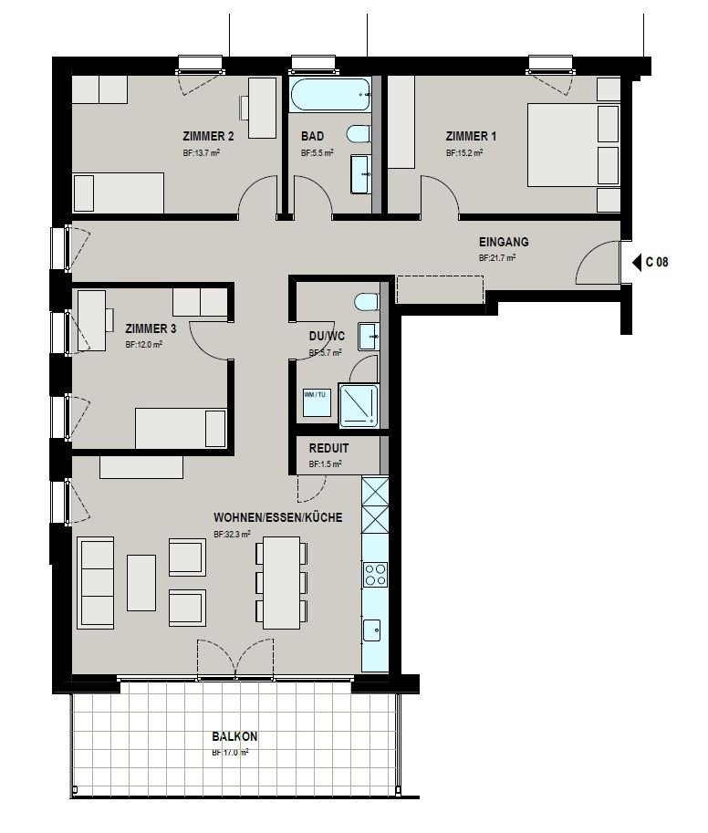Wohn- & Wohlfühloase sucht neuen Mieter - Grundriss