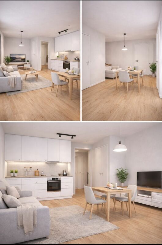 1 Zi. Studio inkl. Internet TV und Möbel Modern Ausgestattet - Bild 3