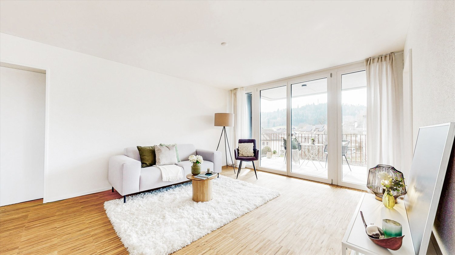 Nachmieter gesucht. Wunderschöne Neubauwohnung Q34 in Burgdorf - Wohnzimmer