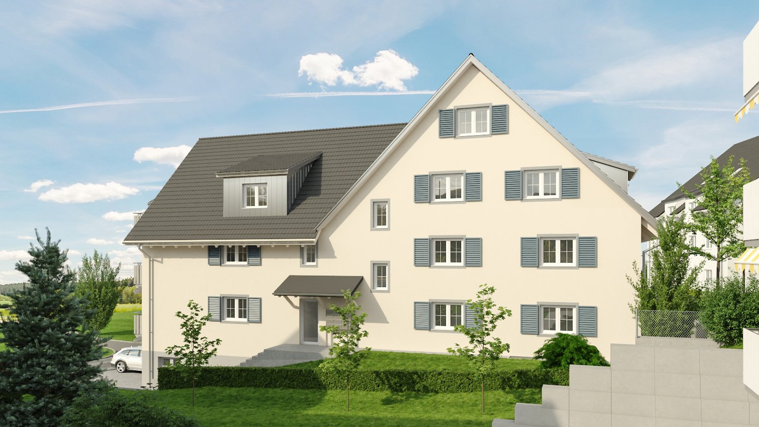5.5 Zimmer Maisonettewohnung 155.5 m2, Balkon 10 m2, Richtung Süden - Bild 5