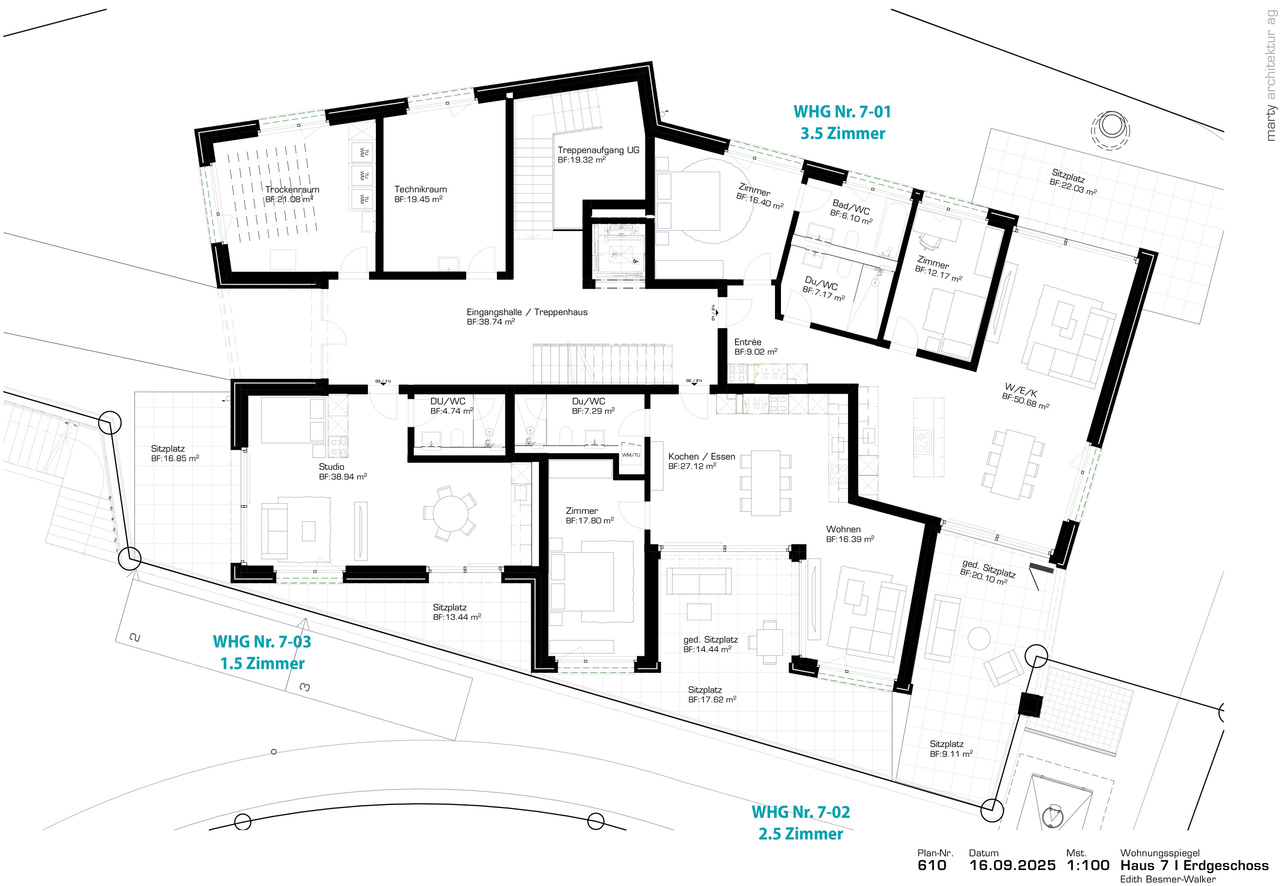 Exklusives Wohnen mit viel Aussenflächen! - Bild 8