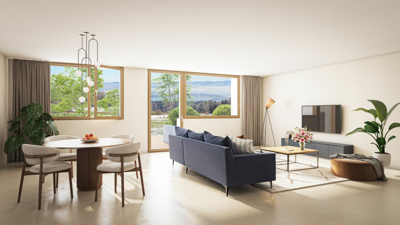 Exklusive Gartenwohnung mit Panoramasicht - Erstbezug - Bild 1