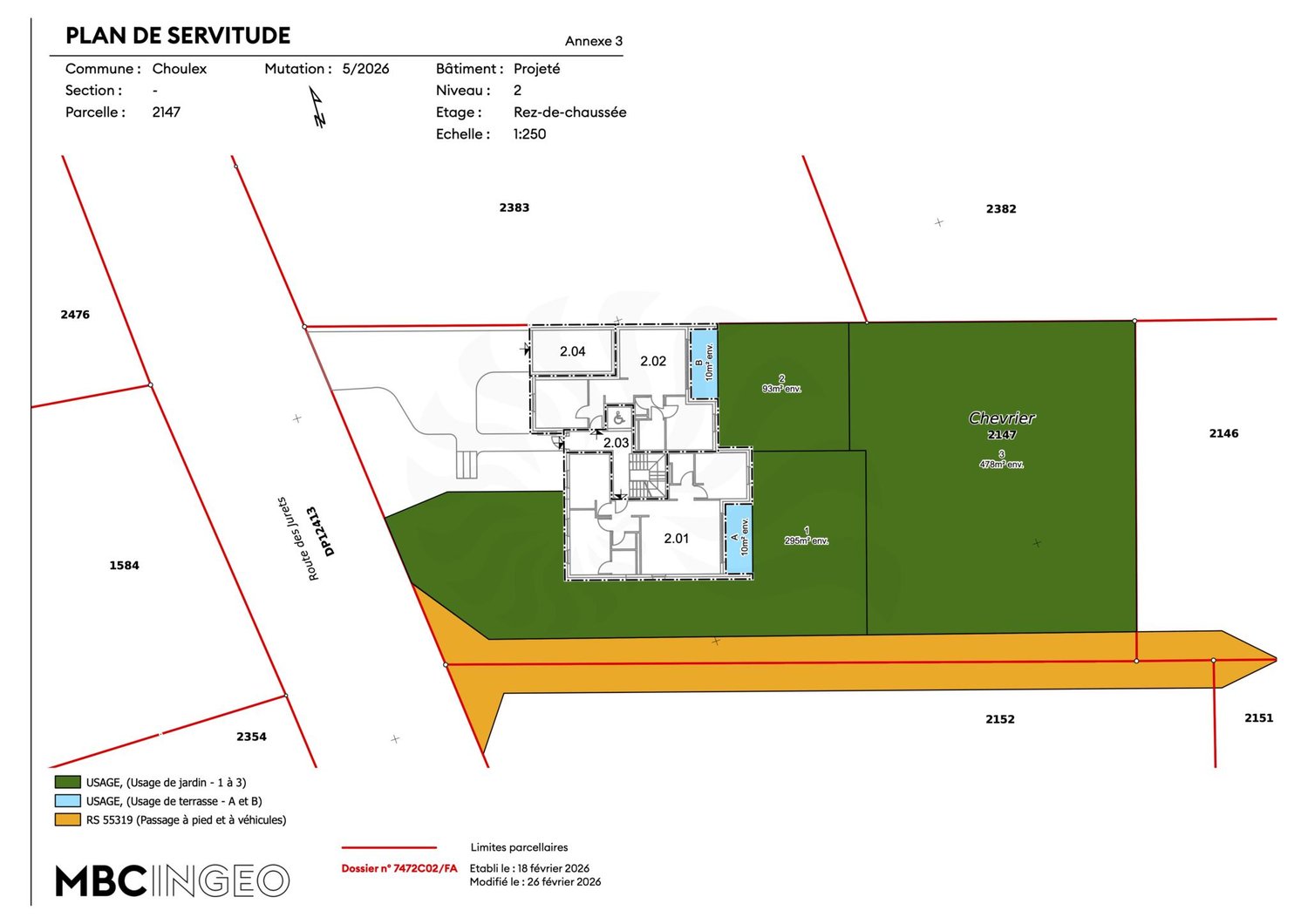 Appartement 5P au 1er étage, 11, route des Jurêts à Choulex - Bild 10