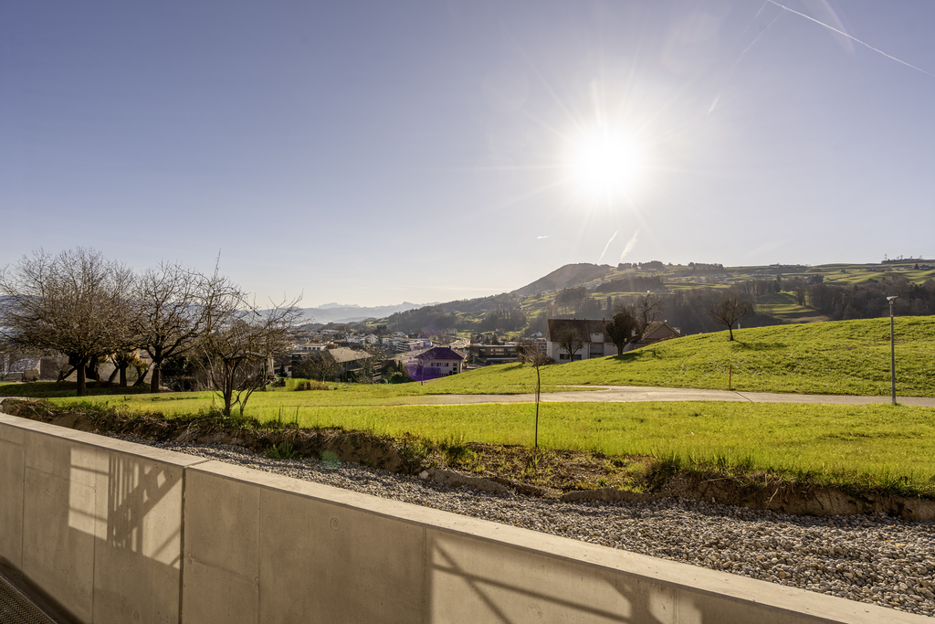Exklusive 4.5 Zimmer Gartenwohnung mit Fernsicht(Neubau) - Aussicht
