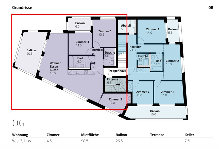 Moderne 4.5-Zimmer-Neubau-Wohnung mit Seenähe in Wilen bei Wollerau - Bild 4