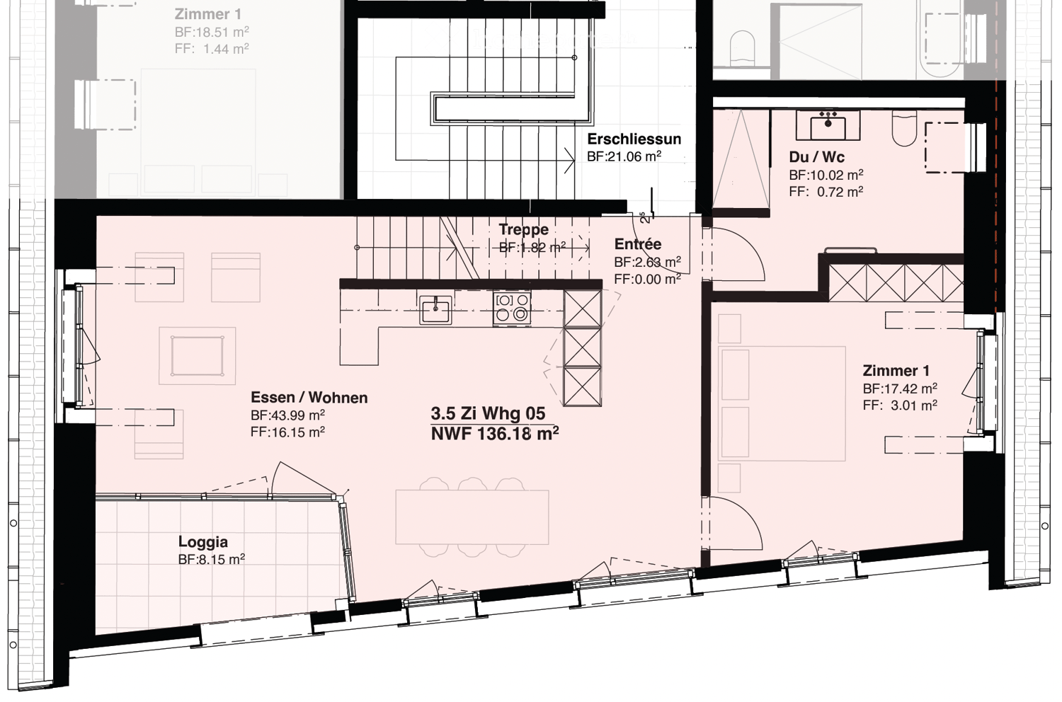 Erstvermietung moderne 3.5-Zimmer-Duplex-Wohnung in Bassersdorf - Bild 3