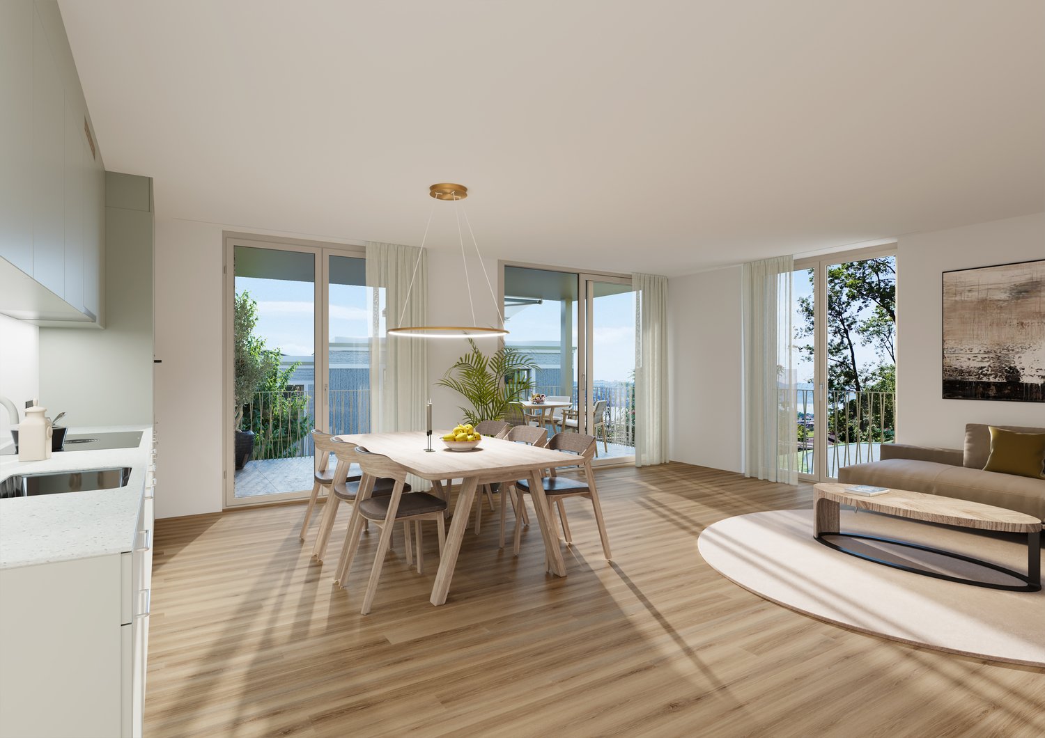 Familienfreundliches Wohnen – Erstbezug in der Überbauung Tilia Boldern - Bild 1