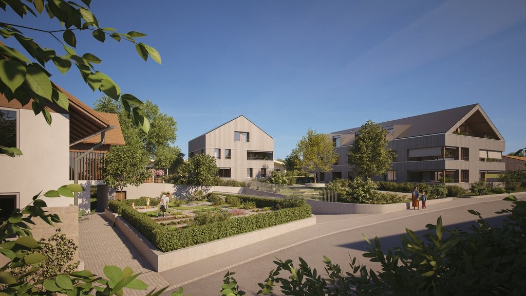 Moderne Neubau-Dachwohnung mit Loggia - Aussenansicht