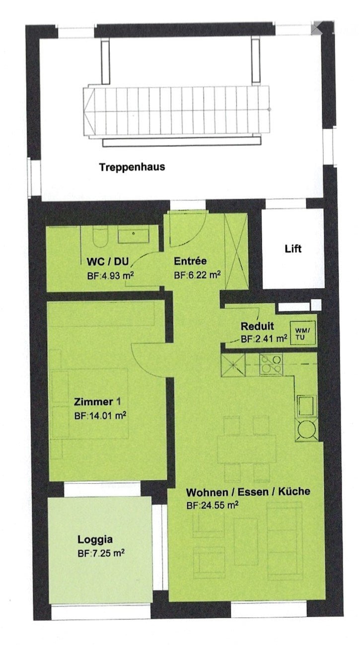 Moderne 2.5-Zimmer-Wohnung, 52 m² mit Loggia in Burgdorf - Bild 5